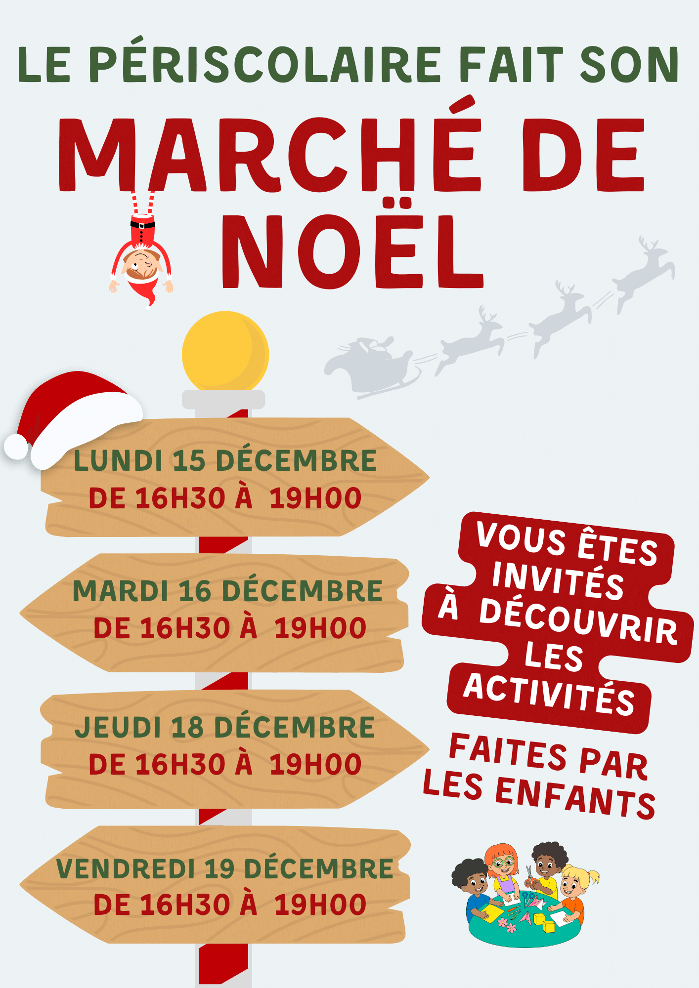 Marché de noël Périscolaire